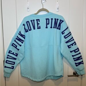 PINK Victoria's Secret Varsity Blue Sweatshirt